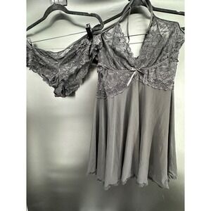 Avidlove Lingerie for Women Lace Babydoll Sleepwear Boudoir Outfit BLACK 4XL